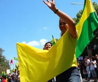 carreata em apoio a Flávio Bolsonaro
